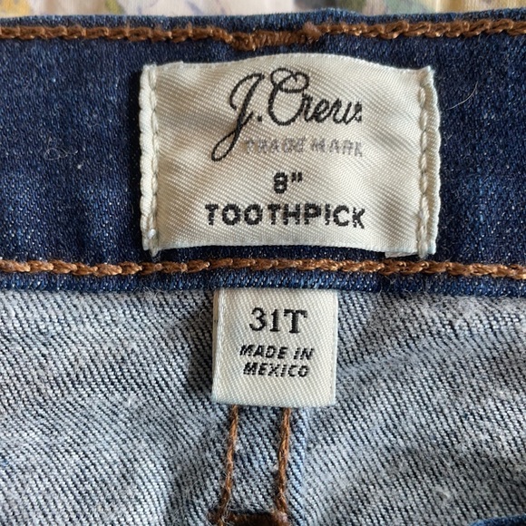 J. Crew 8” Toothpick Jeans - 31T - Picture 3 of 6